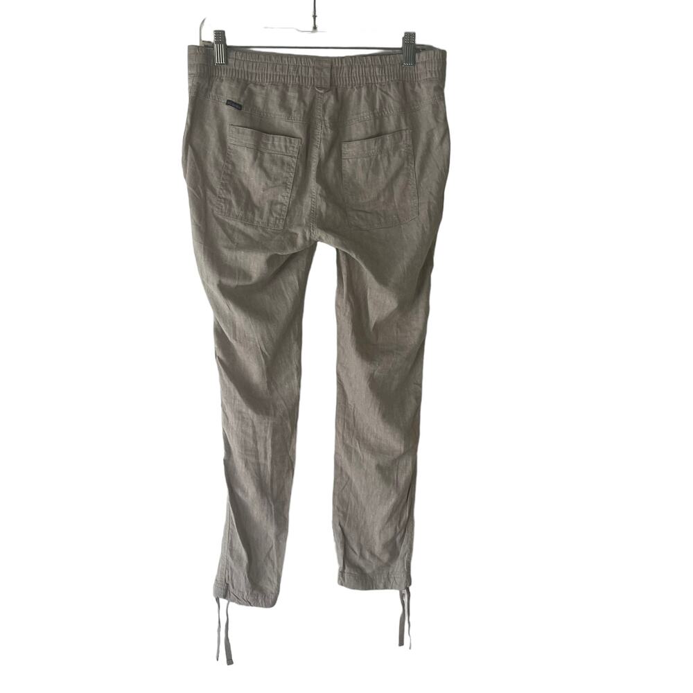 Columbia Sportswear Hemp Cotton Pants Khaki Tan Drawstring Utility Womens Small - Picture 3 of 9